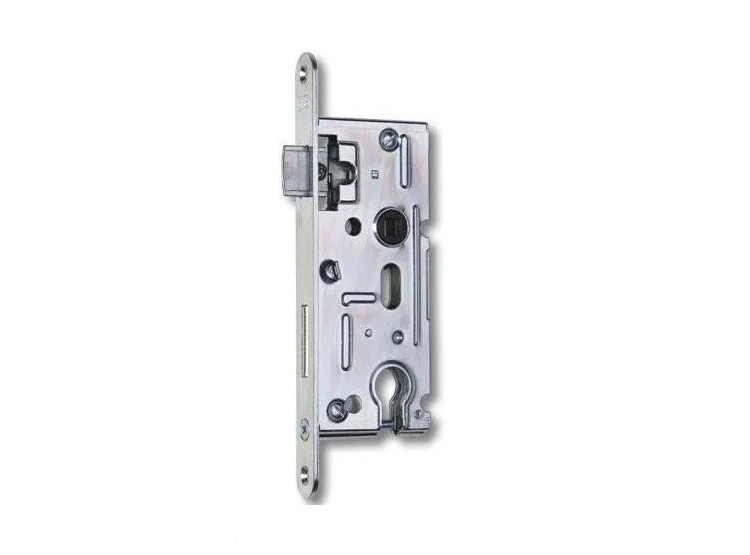 Zámek zadlabací K 105 vložka 72/60 40 mm čelo 20 mm P-L bílý zinek