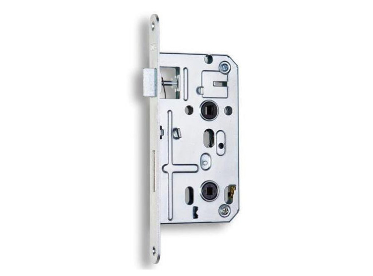 Zámek zadlabací K 135.4 WC 72/80 50 mm čelo 20 mm ořech 4x4 mm P-L bílý zinek