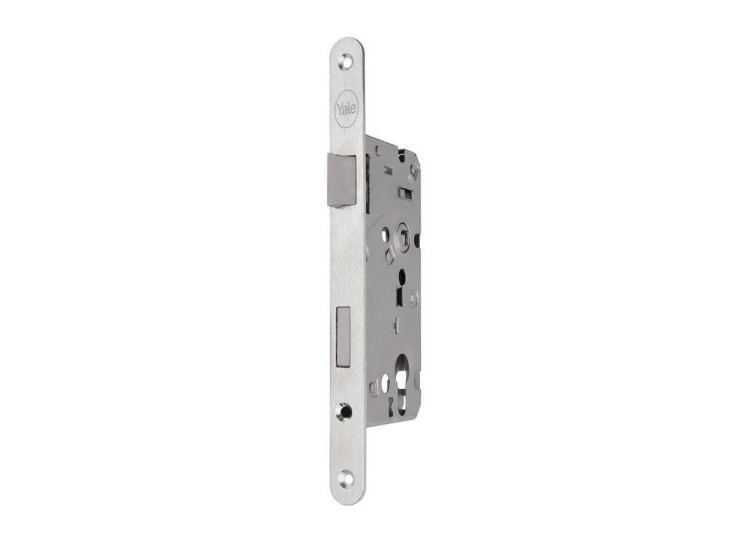 Zámek zadlabací YALE 190/140/20 P WC6 72/80 55 mm čelo 20 mm ořech 6x6 mm P
