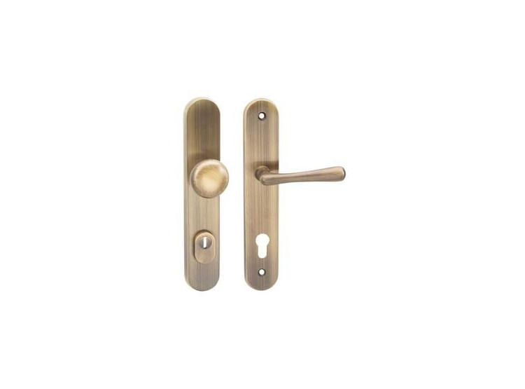 COBRA Kování SVEVA klika/knoflík 90 mm vložka LEVÁ bronz česaný OFS s překrytím