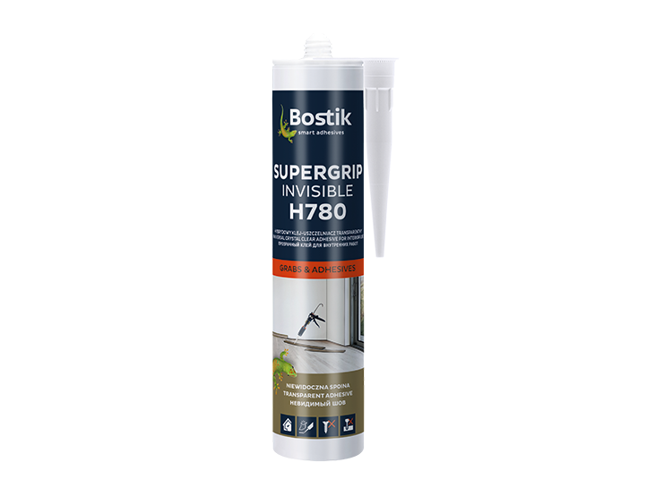 Bostik H780 Supergrip Invisible 290 ml - TRANSPARENTNÍ HYBRIDNÍ TMEL A LEPIDLO