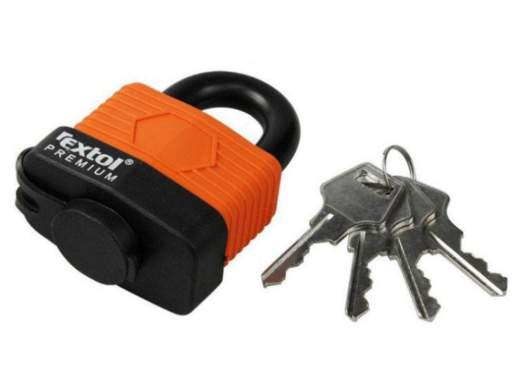 EXTOL PREMIUM 8857550 Zámek voděodolný 50 mm, 4 klíče - zacvakávací