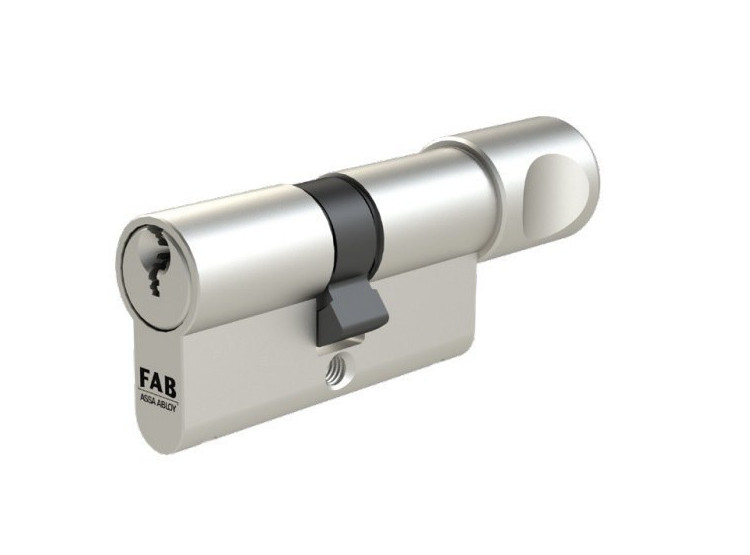 FAB 3.02/BDKmNs 40+55K, 5klíčů kovový knoflík nikl satén - Průměr knoflíku 20