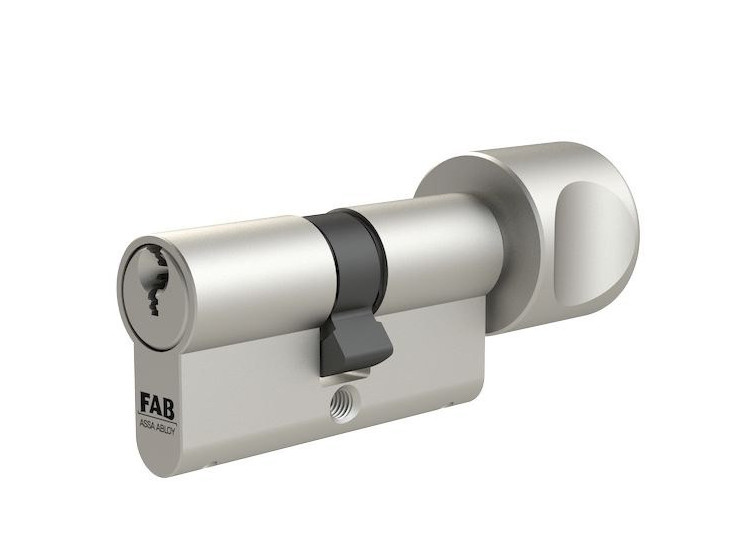 FAB 3.02/BDKvNs 30+35K, 5 klíčů kovový knoflík velký nikl satén - Průměr knoflíku 30
